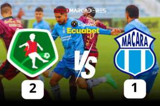 Mushuc Runa se impone a Macará en el último minuto y se mantiene en la lucha por los primeros lugares