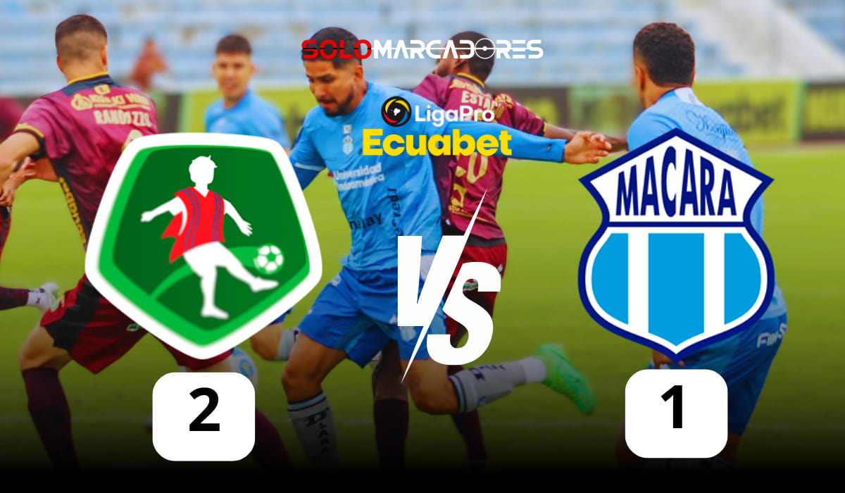 Mushuc Runa se impone a Macará en el último minuto y se mantiene en la lucha por los primeros lugares
