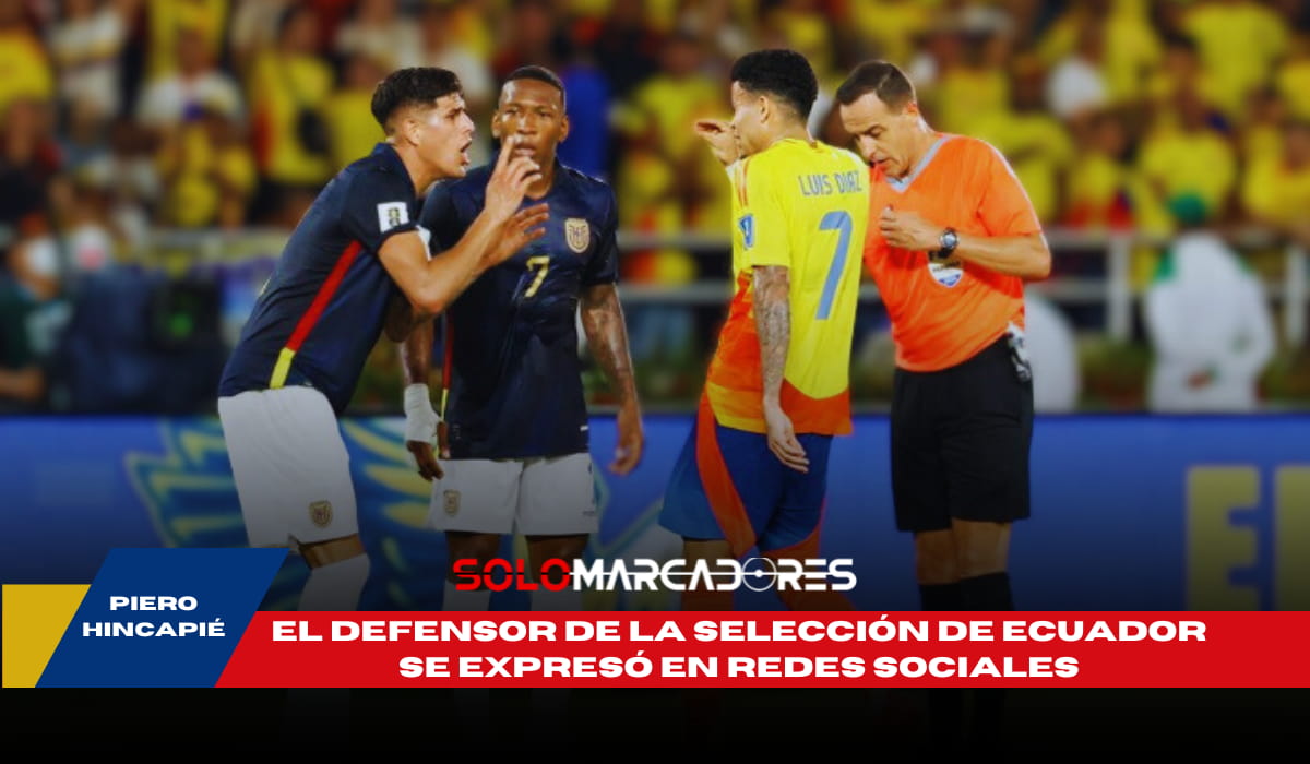 Piero Hincapié rompe el silencio tras su roja contra Colombia