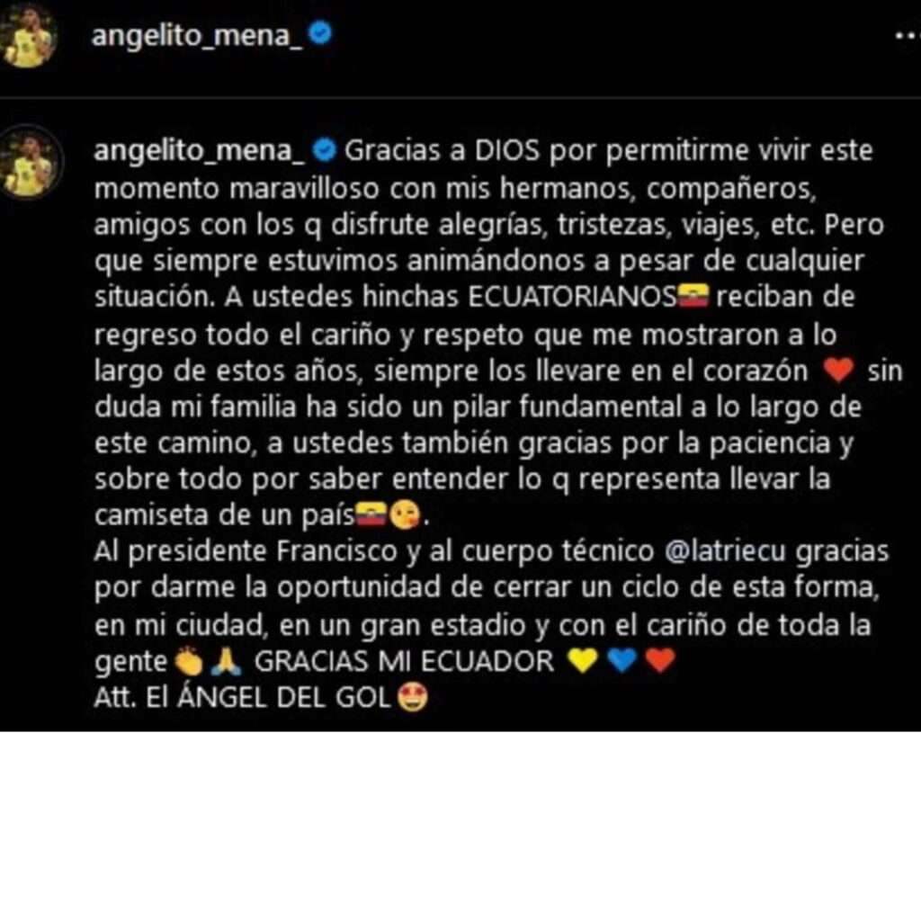 El adiós de Ángel Mena: una despedida inolvidable de La Tri