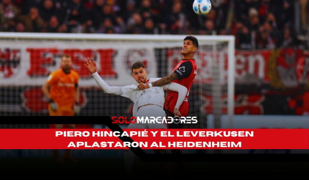 Remontada épica del Bayer Leverkusen con Piero Hincapié como titular