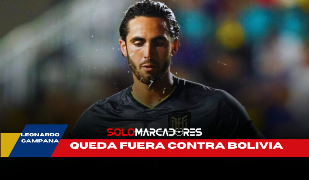 Leonardo Campana se pierde el partido contra Bolivia