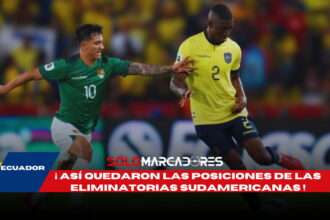 Dónde está Ecuador en la tabla de las Eliminatorias Sudamericanas