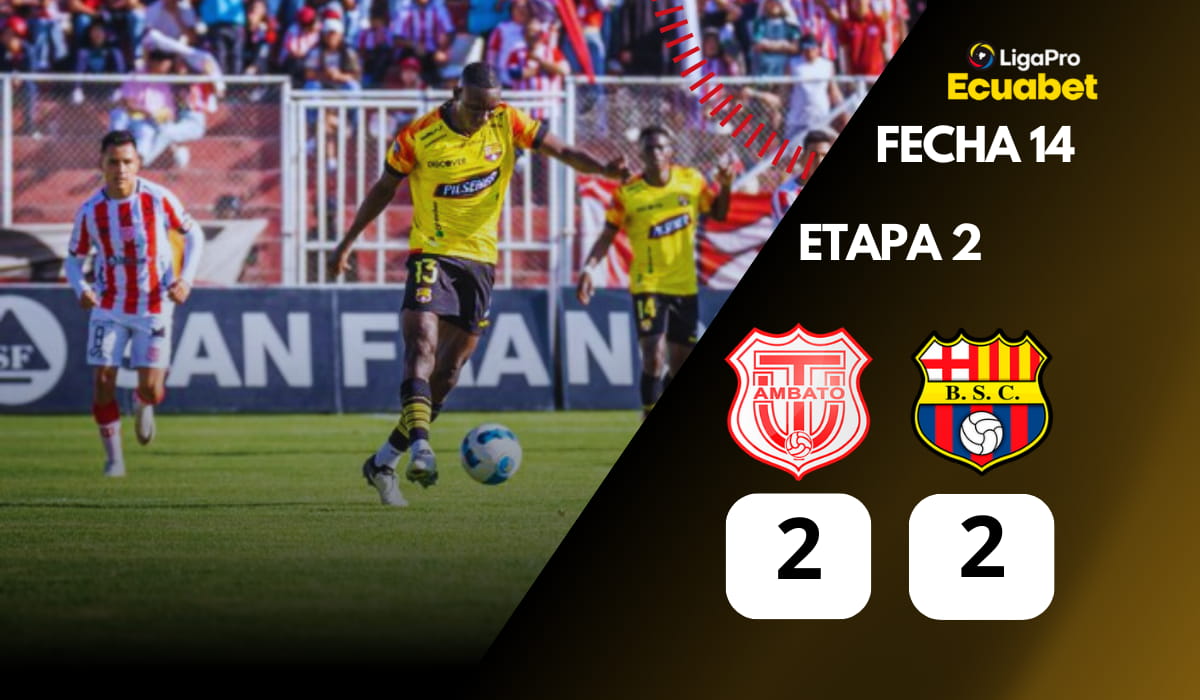 Técnico Universitario frena a Barcelona SC con un empate lleno de emociones