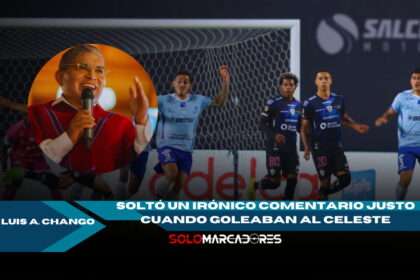 ¡Luis Alfonso Chango no perdona! Su irónico dardo tras el histórico 7-0 a Macará