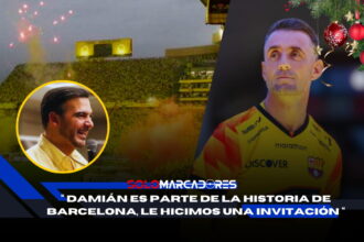 Barcelona SC invita a Damián Díaz a la Noche Amarilla 2025