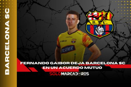 Fernando Gaibor deja Barcelona SC en un acuerdo mutuo