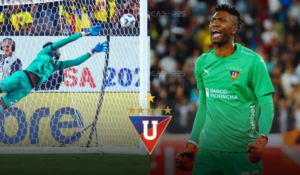 Gran atajada de Alexander Domínguez que salvó a Liga de Quito en la final