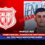 José Miguel Andrade se une a Técnico Universitario