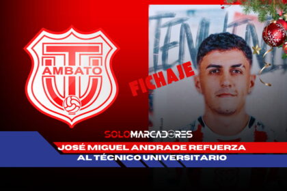 José Miguel Andrade se une a Técnico Universitario