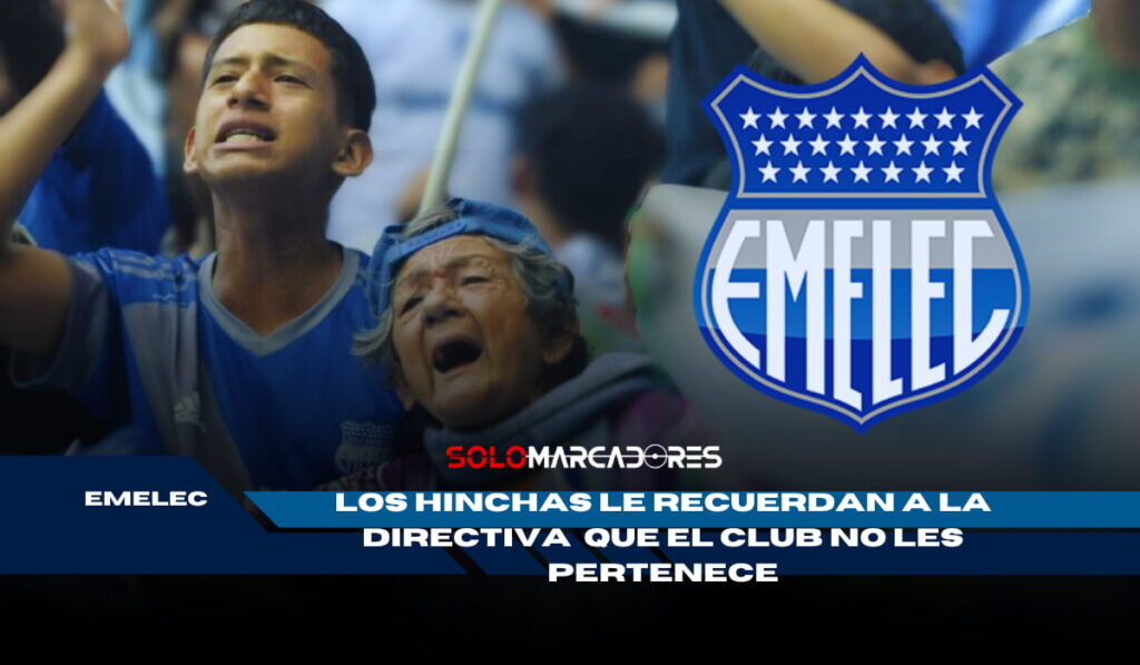 La hinchada de Emelec dice basta
