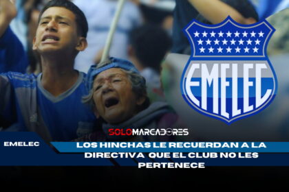 La hinchada de Emelec dice basta