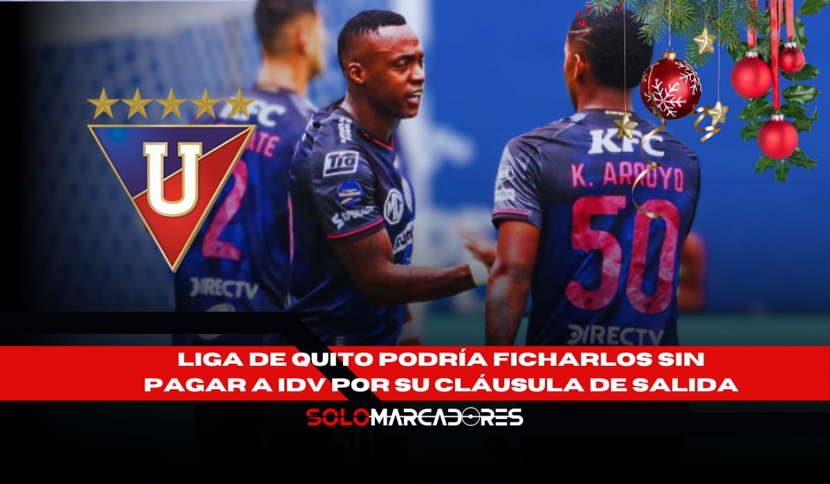 Liga de Quito podría fichar a Renato Ibarra y Beder Caicedo sin costo