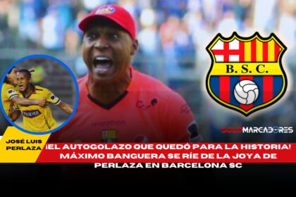 Máximo Banguera revive entre risas el golazo de Perlaza en Barcelona SC