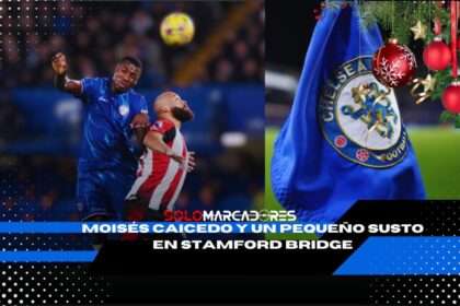 Moisés Caicedo y un pequeño susto