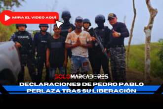 Pedro Pablo Perlaza tras su rescate en Esmeraldas