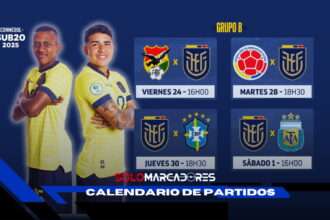 Ecuador Sub 20 es la tercera selección más valiosa del Sudamericano