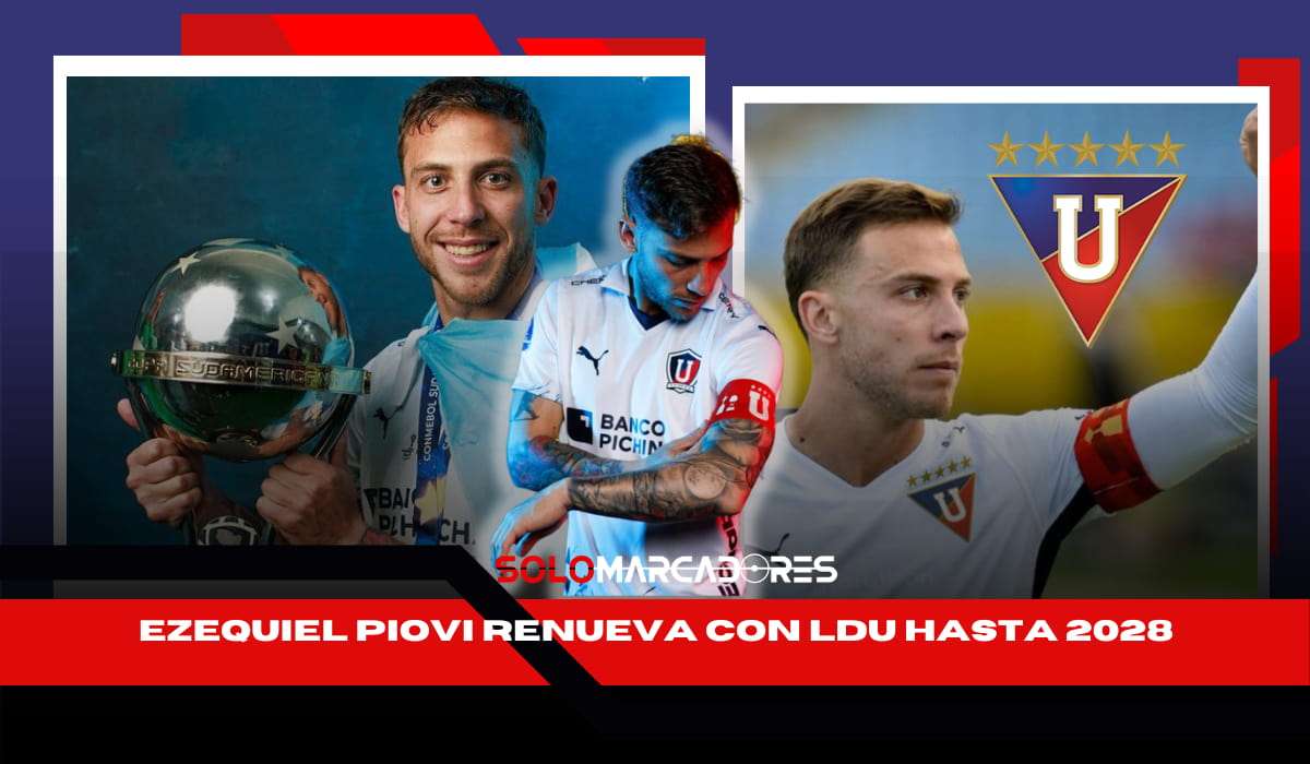 ¡Hay capitán para rato! 🔥 Ezequiel Piovi renueva con LDU hasta 2028 💪