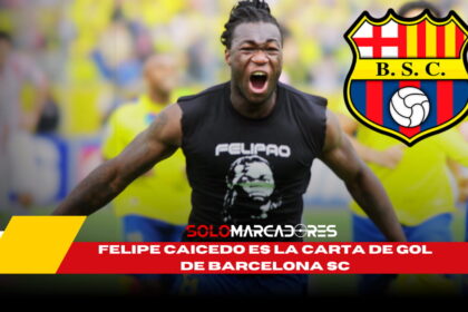 Felipe Caicedo es la carta de gol de Barcelona SC