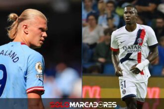 Haaland NO PUDO ante Willian Pacho