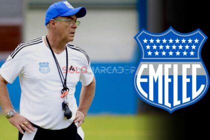 Jorge Célico en su debut con Emelec