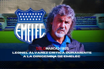 Leonel Álvarez critica duramente a la dirigencia de Emelec