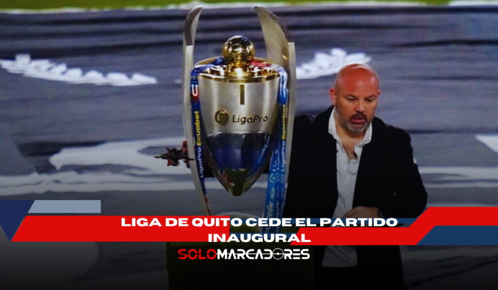Liga de Quito cede el partido inaugural