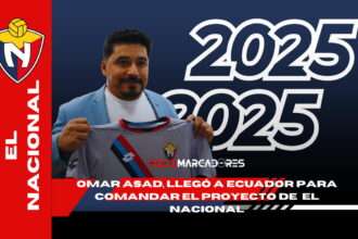 El entrenador argentino, Omar Asad, llegó a Ecuador para comandar el proyecto de 🇪🇨 El Nacional en 2025