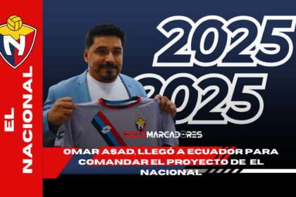 El entrenador argentino, Omar Asad, llegó a Ecuador para comandar el proyecto de 🇪🇨 El Nacional en 2025