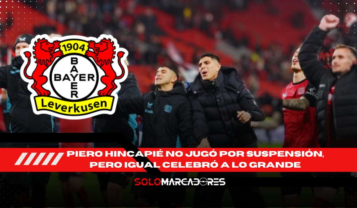 VIDEO |🔥 Piero Hincapié no jugó por suspensión, pero igual celebró a lo grande el triunfo del Leverkusen 5 Piero Hincapié no jugó por suspensión