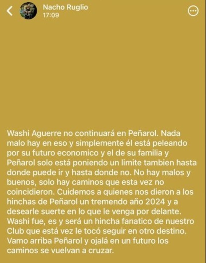 VIDEO |🚨 Washington Aguerre, ex Peñarol, suena fuerte para el arco de Barcelona🧤💛