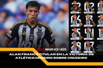 Alan Franco titular en el triunfo de Atlético Mineiro