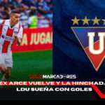 ✨¡Buenas noticias para los albos! ⚽ Alex Arce vuelve a la titularidad en LDU para el choque ante Independiente del Valle 3 Alex Arce vuelve a la titularidad