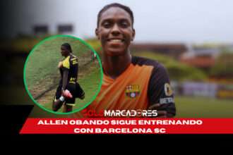 Allen Obando ya tiene destino pero sigue entrenando con Barcelona SC