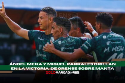 Ángel Mena y Miguel Parrales le dieron a Orense su primera victoria