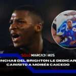 VIDEO |🚨¡Silbidos y burlas! Así reaccionó Moisés Caicedo ante la hostilidad de los hinchas del Brighton 3 Así reaccionó Moisés Caicedo ante la hostilidad