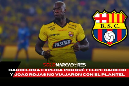 Barcelona aclara la ausencia de Felipe Caicedo