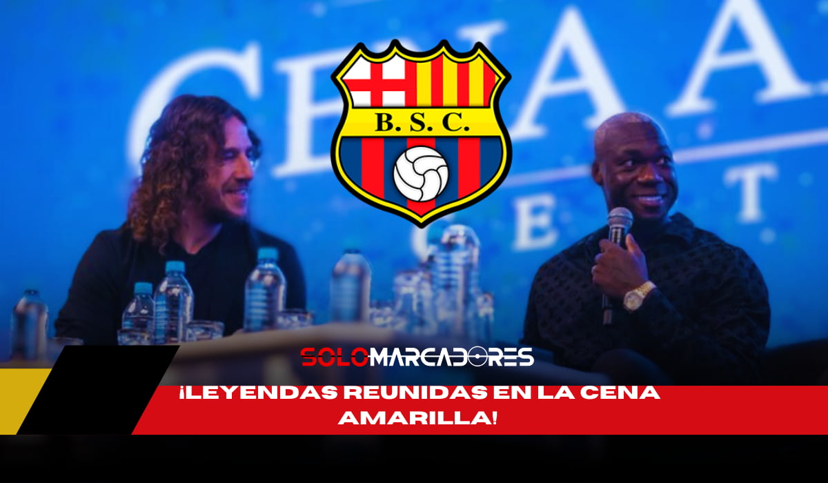 Carles Puyol y Felipe Caicedo