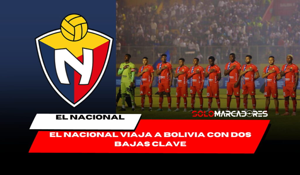 El Nacional viaja a Bolivia con dos bajas clave