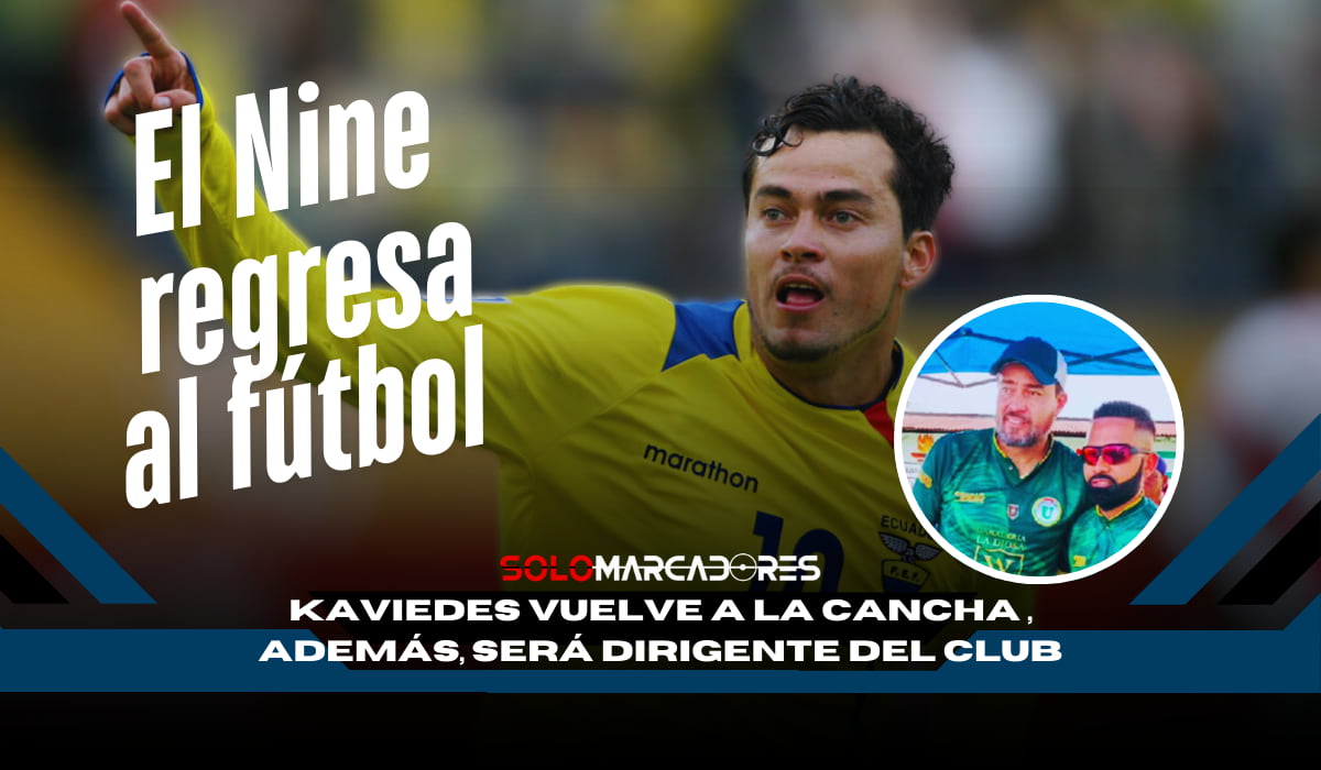 Jaime Iván Kaviedes firma con Liga de El Carmen