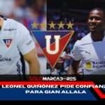 Leonel Quiñónez respalda a Gian Allala