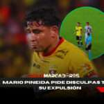 Mario Pineida expulsado al minuto 10