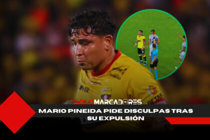 Mario Pineida expulsado al minuto 10