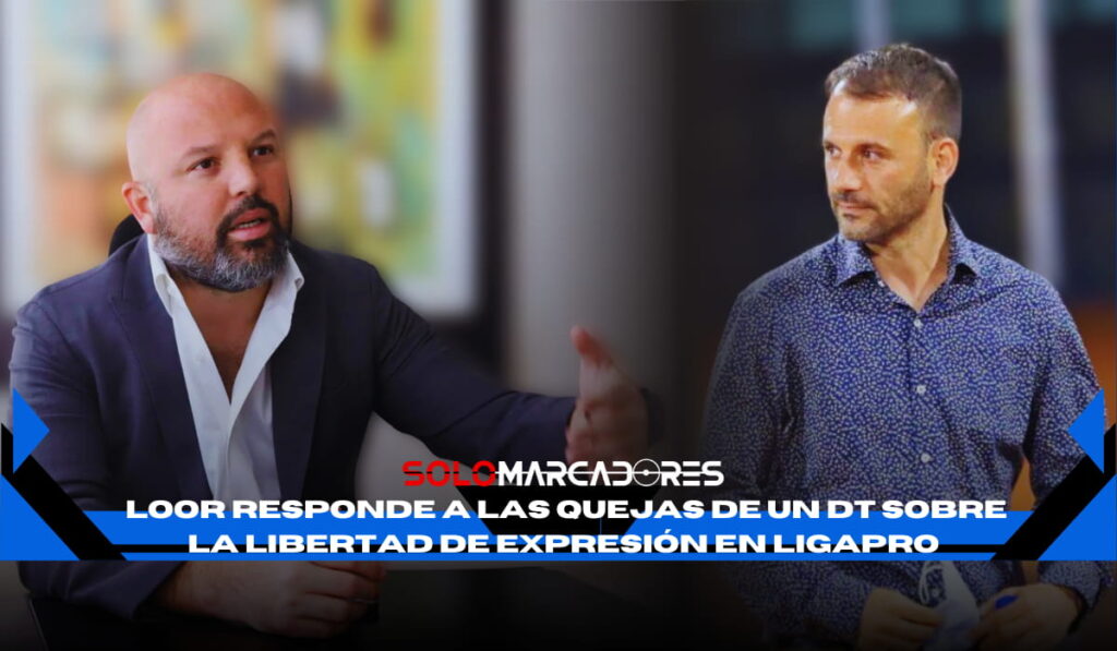 Miguel Ángel Loor responde a un DT