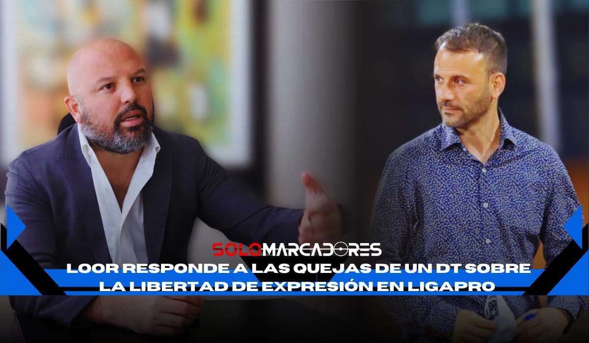 Miguel Ángel Loor responde a un DT