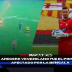 📈🚒¡Indignante! Un petardo impactó a metros de José Contreras y el Clásico del Astillero quedó suspendido. ¿Cómo está el arquero de BSC? 3 Un petardo impactó a metros de José Contreras