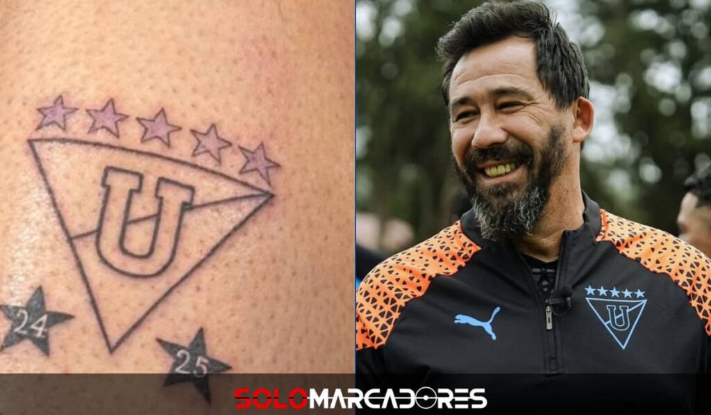 Vitamina Sánchez inmortaliza su amor por Liga de Quito con un tatuaje