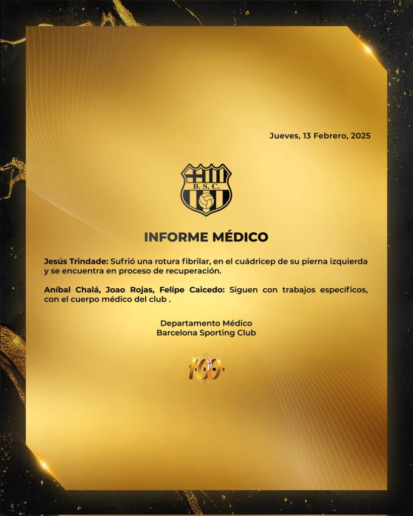 La razón detrás de Felipe Caicedo en el partido Manta vs Barcelona SC