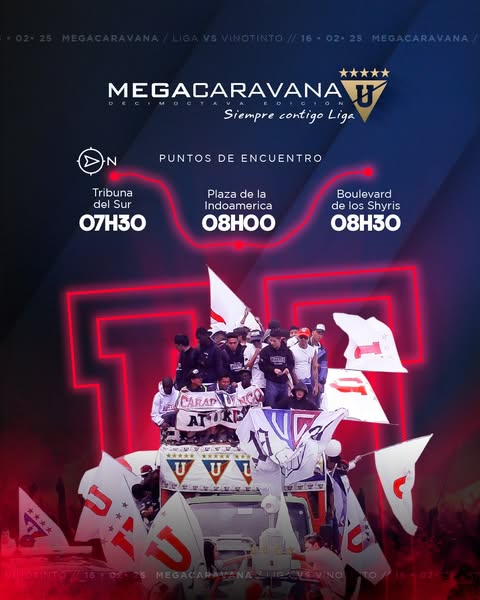 Liga de Quito vs Vinotinto: El bicampeón regresa a casa con una fiesta de entradas y megacaravana 1 Liga de Quito vs Vinotinto: El bicampeón regresa a casa con una fiesta de entradas y megacaravana