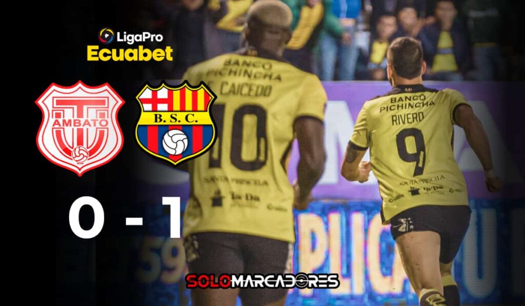 Felipe Caicedo falló una clara oportunidad de gol ante Técnico Universitario 1 Barcelona SC es el único líder de LigaPro tras victoria clave ante Técnico Universitario